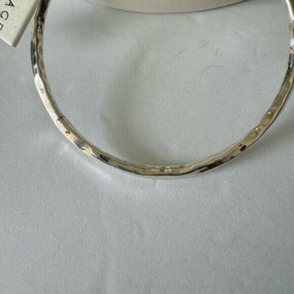 Seed & Sage ATI 925 Sterling Silver Bangle Hammered Bracelet Mexico D-2 3/4\